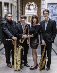 The Kaleïdoscope Saxophone Quartet. Le dimanche 19 juin 2016 à Auvers-sur-Oise. Valdoise.  16H30